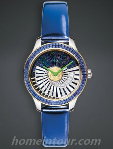 迪奥CD153BIZA012_0000女表DIOR VIII系列-蓝色表带/表径36mm