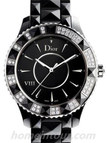 迪奥CD1241E0C001女表-黑色表带/表径33mm