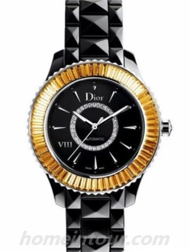 迪奥CD1235F2C001女表-黑色表带/表径33mm