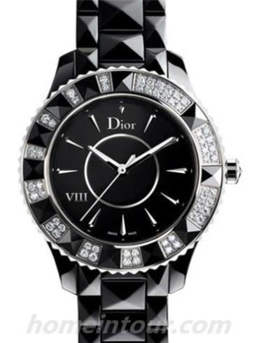 迪奥CD1231E1C001女表-黑色表带/表径33mm
