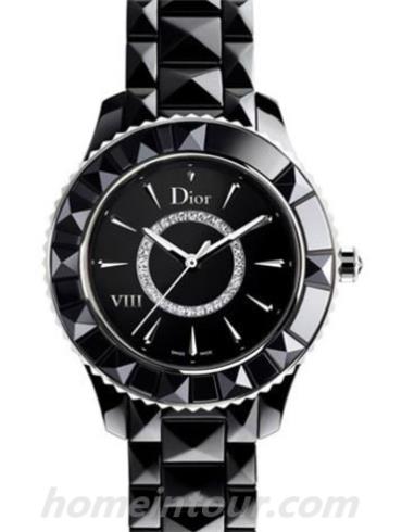 迪奥CD1231E0C002女表-黑色表带/表径33mm