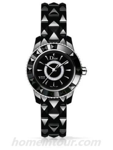 迪奥CD1221E0C001女表-黑色表带/表径28mm