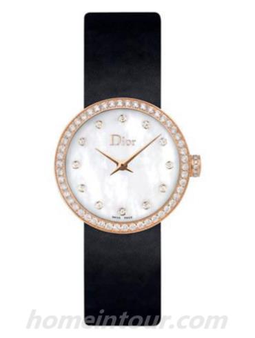 迪奥CD047170A001女表-黑色表带/表径25mm