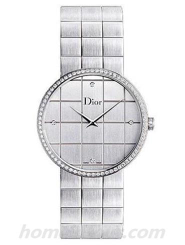 迪奥CD043113M001女表-银色表带/表径38mm