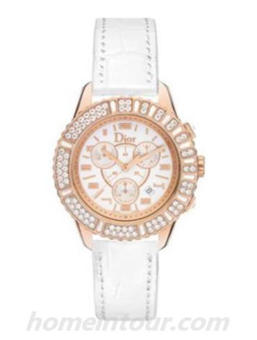 迪奥CD114370A001女表-白色表带/表径38mm