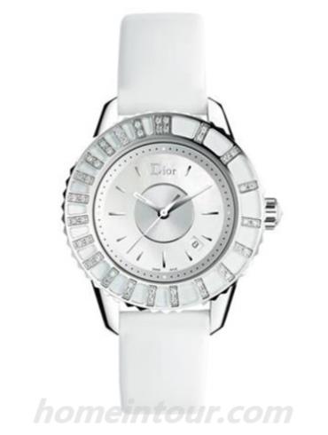 迪奥CD113112A001女表-白色表带/表径33mm