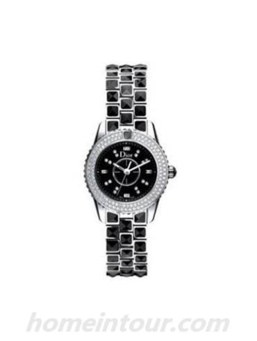 迪奥CD112119M001女表-黑色表带/表径28mm