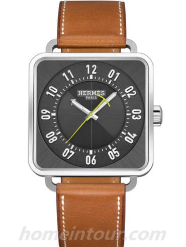 爱马仕Carre_H_Grey女表Cape Cod系列-黑色表带/表径38*38mmmm