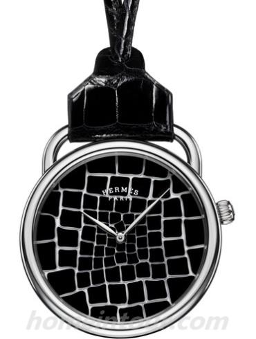 爱马仕Arceau_Pocket_Millefiori怀表男表Arceau系列-黑色表带/表径48mmmm