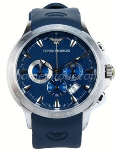 阿玛尼AR0649男表时尚男表系列-蓝色表带/表径&#8211;