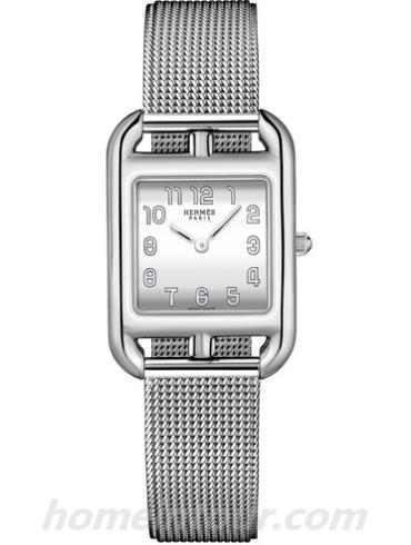 爱马仕Cape_Cod_PM_milanais_S请选择Cape Cod系列-银色表带/表径23mmmm