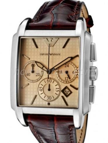 阿玛尼AR0479男表时尚男表系列-棕色表带/表径&#8211;