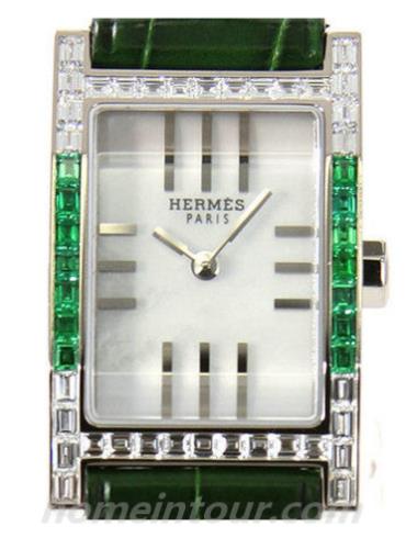 爱马仕TA1.299.213_ZVE_M2女表Tandem系列-深绿色表带/表径24x19mm