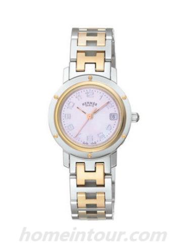 爱马仕CL4.221.214_3824女表PM系列-间金色表带/表径24mm