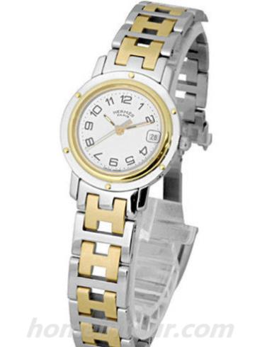 爱马仕CL4.220.130_3752女表PM系列-间金色表带/表径24mm