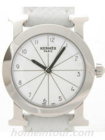 爱马仕HR1.210.130_UBC女表H Hour系列-白色表带/表径25mm