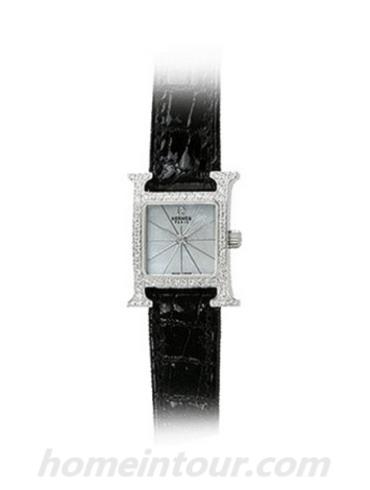 爱马仕HH1.291.670_ZNO女表H Hour系列-黑色表带/表径30x21mm