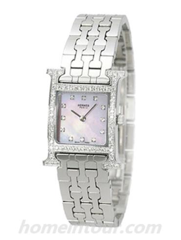 爱马仕HH1.230.285_4804女表H Hour系列-银色表带/表径30x21mm