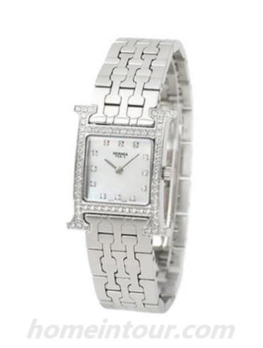 爱马仕HH1.230.212_4804女表H Hour系列-银色表带/表径30x21mm