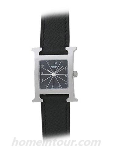 爱马仕HH1.210.361_UNO女表H Hour系列-黑色表带/表径30x21mm