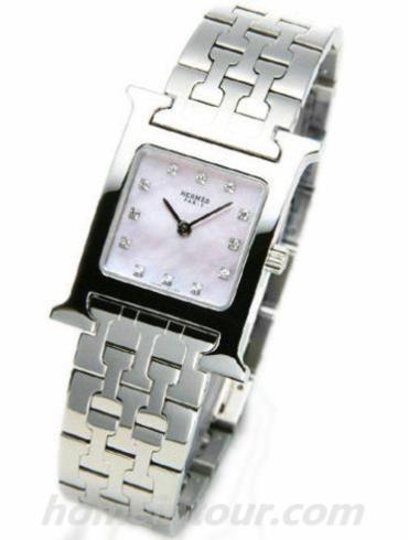 爱马仕HH1.210.285_4804女表H Hour系列-银色表带/表径30x21mm
