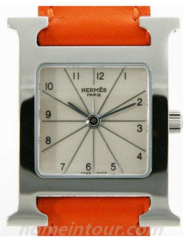 爱马仕HH1.210.260_WOR女表H Hour系列-棕色表带/表径30x21mm