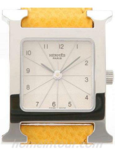 爱马仕HH1.210.260_UJA_女表H Hour系列-黄色表带/表径30x21mm
