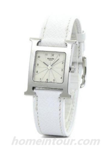 爱马仕HH1.210.260_UBC女表H Hour系列-白色表带/表径30x21mm