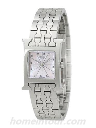 爱马仕HH1.210.214_4804女表H Hour系列-银色表带/表径30x21mm