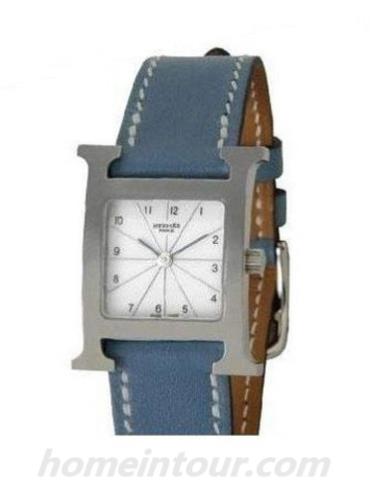 爱马仕HH1.210.132_WJE女表H Hour系列-浅蓝色表带/表径30x21mm