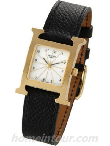 爱马仕HH1.201.130_UNO女表H Hour系列-黑色表带/表径30x21mm