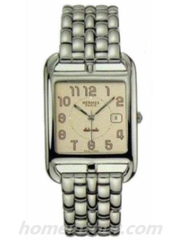 爱马仕CC1.710.220_4707男表Cape Cod系列-银色表带/表径19x17mm