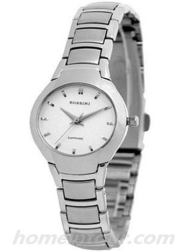 罗西尼5254W01A女表典美时尚系列-银色表带/表径24.5mm
