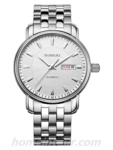 罗西尼5427W01A男表雅尊商务系列-银色表带/表径39mm