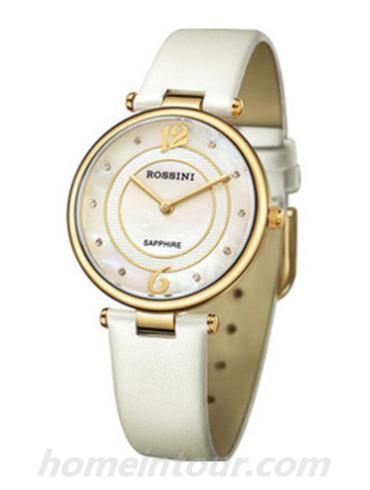 罗西尼5368G01B女表典美时尚系列-白色表带/表径33mm