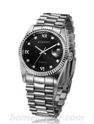 罗西尼5303W03B男表雅尊商务系列-银色表带/表径36mm
