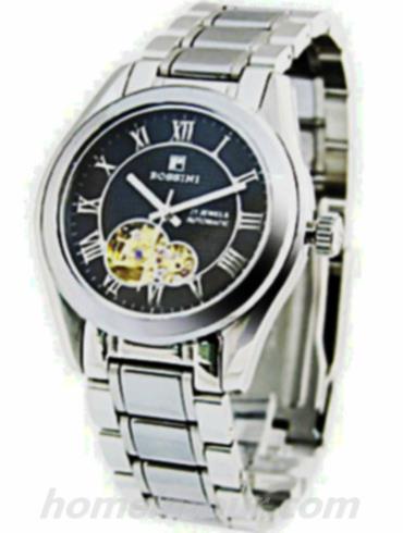 罗西尼6369W04B男表雅尊商务系列-银色表带/表径39mm