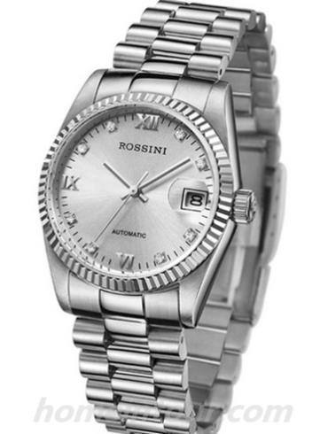 罗西尼5303W01A男表雅尊商务系列-银色表带/表径36mm