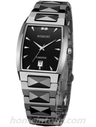 罗西尼1371W04C男表雅尊商务系列-银色表带/表径41mm