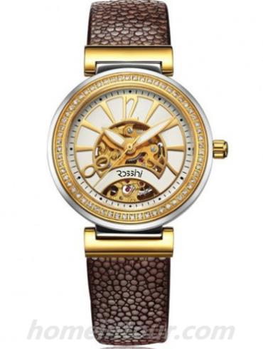 罗西尼5350女表雅尊商务系列-棕色表带/表径33mm