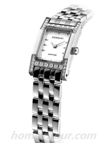 罗西尼1356W01A女表典美时尚系列-银色表带/表径26.8mm