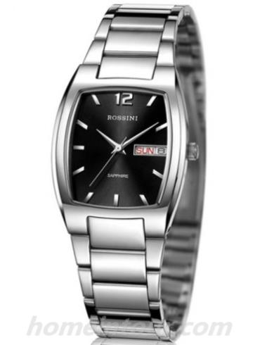 罗西尼1329W04C男表雅尊商务系列-银色表带/表径39.5mm