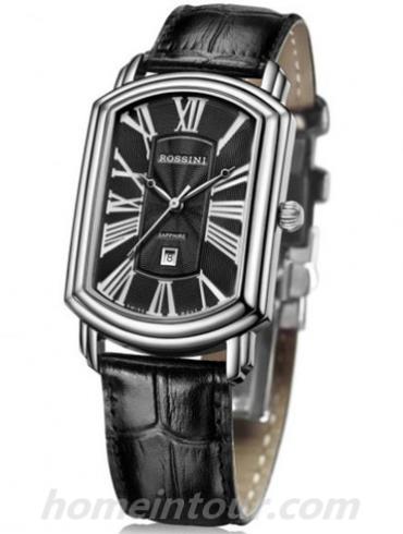 罗西尼SR1402W04B男表雅尊商务系列-黑色表带/表径43.7mm