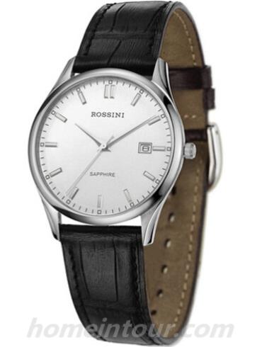 罗西尼5445W01A男表雅尊商务系列-黑色表带/表径36mm