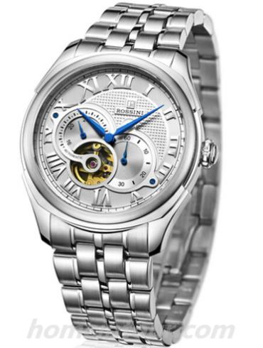 罗西尼5617W01A男表雅尊商务系列-银色表带/表径41mm