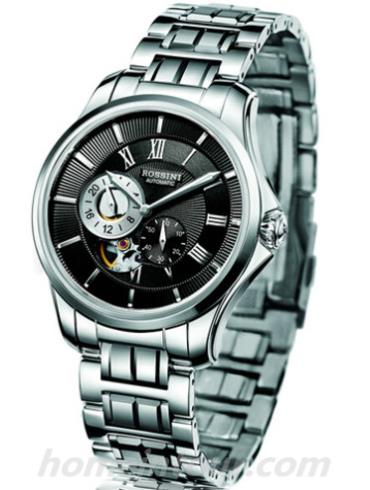罗西尼5523W04B男表雅尊商务系列-银色表带/表径41mm