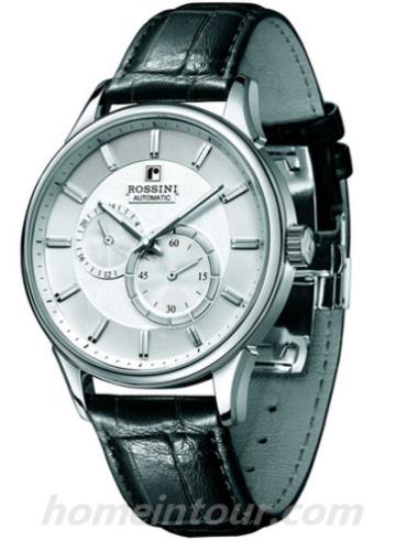 罗西尼5485W01B男表雅尊商务系列-黑色表带/表径41mm
