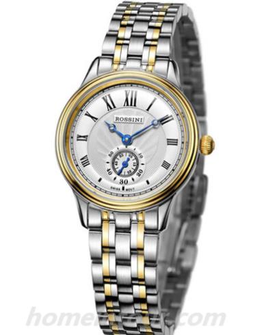 罗西尼SR5570T01A男表雅尊商务系列-间金色表带/表径29mm