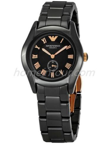 阿玛尼AR1412女表时尚系列-黑色表带/表径&#8211;