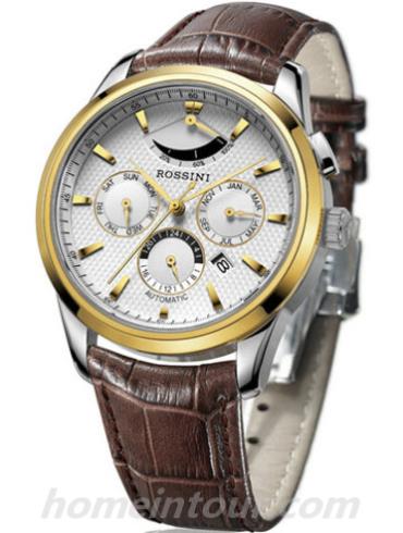 罗西尼5597T01A男表雅尊商务系列-棕色表带/表径42.06mm